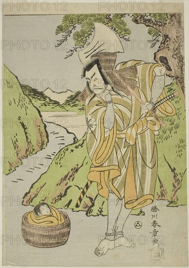 The Actor Matsumoto Koshiro II as Osada no Taro Kagemune Disguised as the Woodcutter Ga..., c. 1770. Creator: Shunsho.