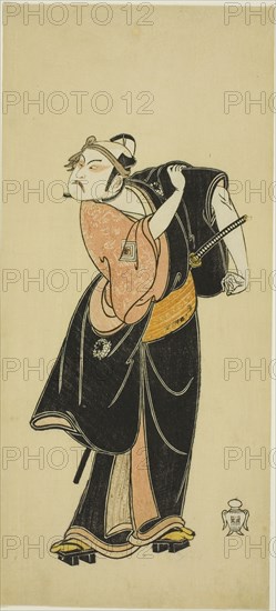 The Actor Ichikawa Raizo I as Hanakawado no Sukeroku in the scene "Sukeroku” in the pla..., c. 1764. Creator: Shunsho.