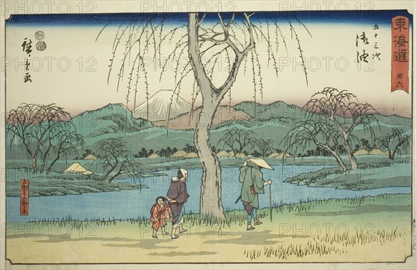 Goyu: Motono Plain along the Old Road (Kokaido Motonogahara)—No. 36, from the series..., c. 1847/52. Creator: Ando Hiroshige.