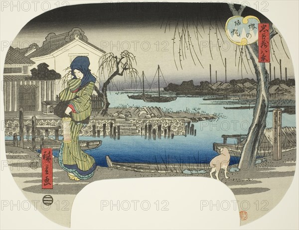 Returning Sails at Sakai (Sakai no kihan), from the series "Eight Views from the..., c. 1843/46. Creator: Ando Hiroshige.