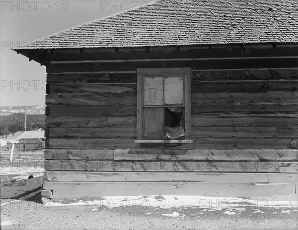 Detail of occupied house, Widtsoe, Utah, 1936. Creator: Dorothea Lange.
