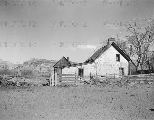 Mormon village home, Escalante, Utah, 1936. Creator: Dorothea Lange.