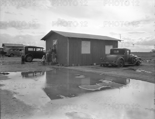 Shack in "Little Oklahoma", California, 1936. Creator: Dorothea Lange.