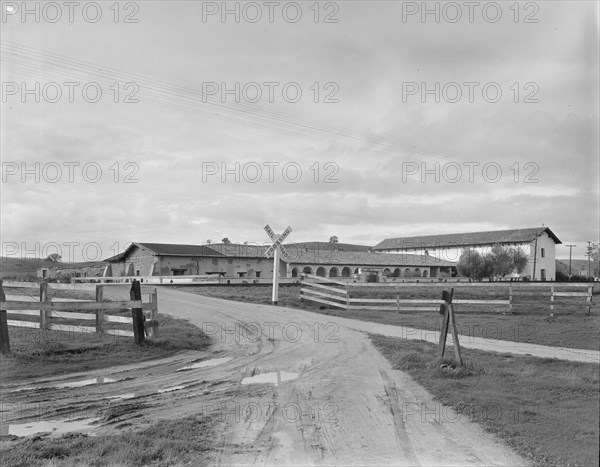 San Miguel Mission, erected 1797 by the Franciscan Fathers, California, 1936. Creator: Dorothea Lange.