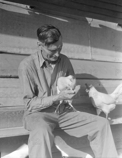 Rural rehabilitation client, San Fernando Valley, California, 1936. Creator: Dorothea Lange.