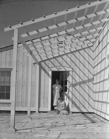 San Fernando federal subsistence homesteads, California, 1936. Creator: Dorothea Lange.