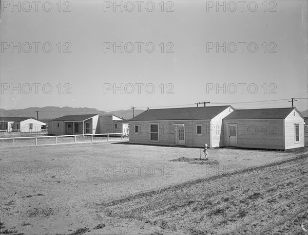 San Fernando federal subsistence homesteads, California, 1936. Creator: Dorothea Lange.