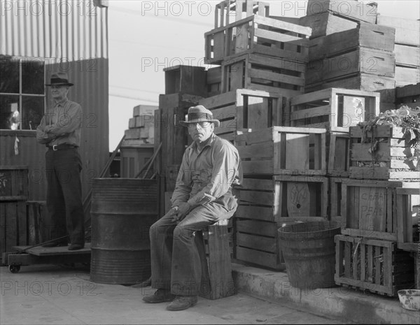 Self-help cooperative, Burbank, California, 1936. Creator: Dorothea Lange.