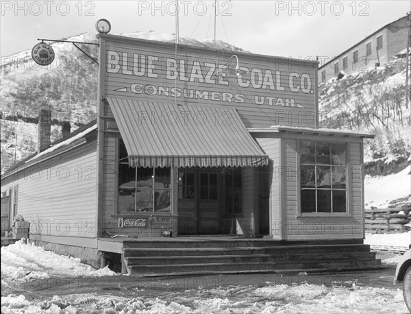 Company store in coal town, Consumers, near Price, Utah, 1936. Creator: Dorothea Lange.