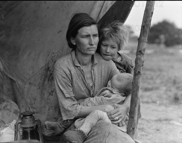 Migrant agricultural worker's family, 1936. Creator: Dorothea Lange.