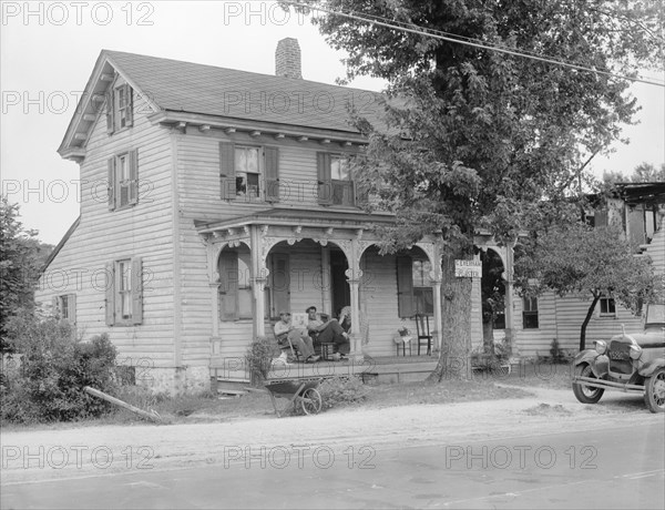 Home of idle American workman, Near Bridgton, New Jersey, 1936. Creator: Dorothea Lange.