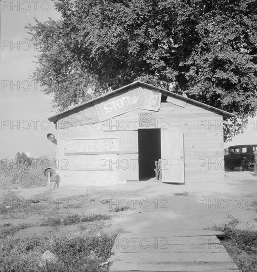 Church in Oklahoma County, Elm Grove, Oklahoma, 1936. Creator: Dorothea Lange.