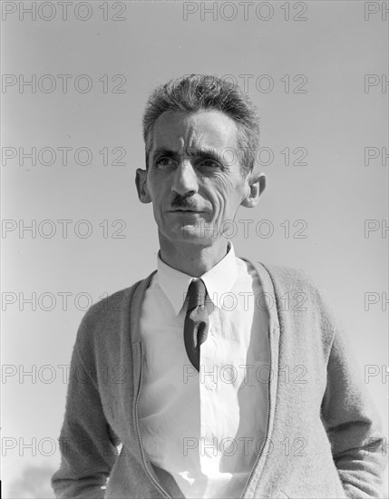 Tom Collins, manager of Kern County migrant camp, California, 1936. Creator: Dorothea Lange.