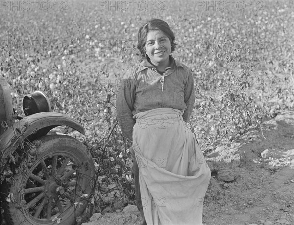 Cotton picker, Southern San Joaquin Valley, California, 1936. Creator: Dorothea Lange.