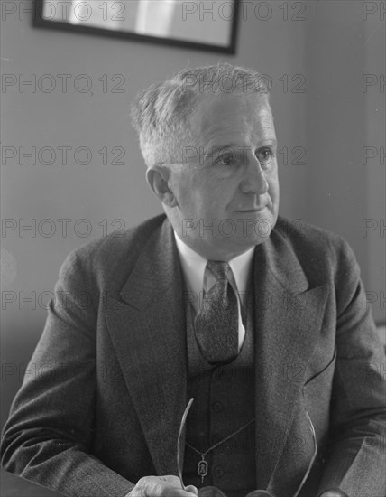 Walter E. Packard, Acting Director, Rural Resettlement Division, 1936. Creator: Dorothea Lange.