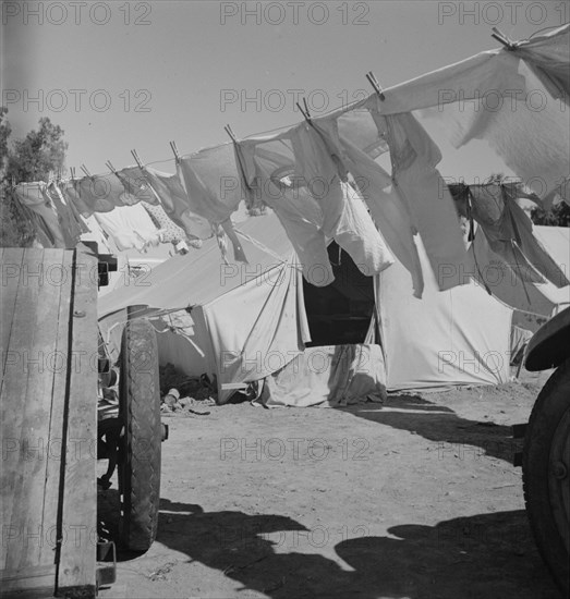 The incessant struggle for cleanliness amid dust and dirt, Imperial County, California, 1937. Creator: Dorothea Lange.