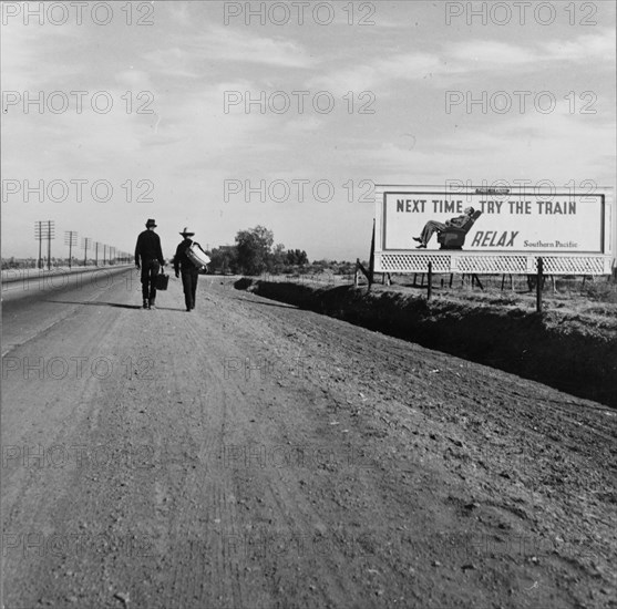 Toward Los Angeles, California, 1937. Creator: Dorothea Lange.
