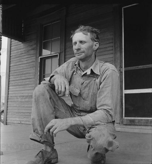 A tractor driver on a Texas cotton farm, 1937. Creator: Dorothea Lange.