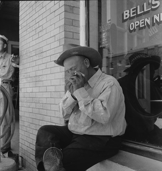 A Texas cattleman is distinguished..., Van Horn, Texas, 1937. Creator: Dorothea Lange.