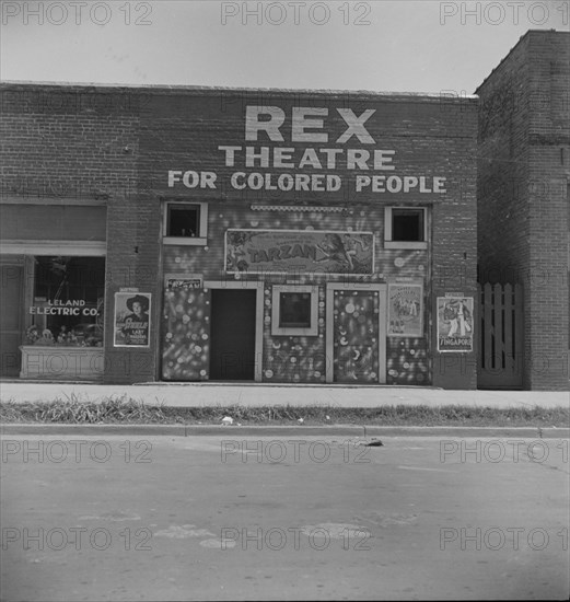 Theatre in Leland, Mississippi, 1937. Creator: Dorothea Lange.