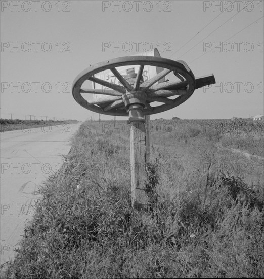 Rural mailbox, Mississippi, 1937. Creator: Dorothea Lange.