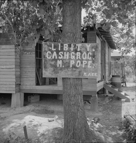 Mississippi grocery store, 1937. Creator: Dorothea Lange.