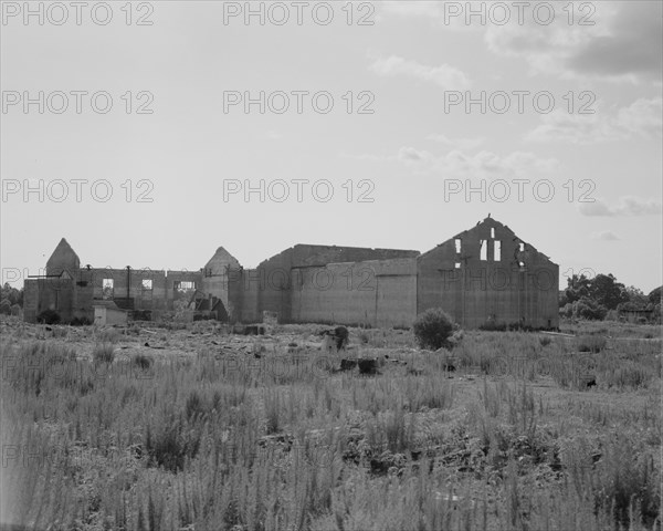 Remains of sawmill in Fullerton, Louisiana, 1937. Creator: Dorothea Lange.