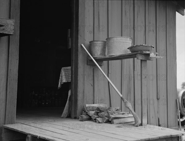 Cabin in Hancock County, Mississippi, 1937. Creator: Dorothea Lange.