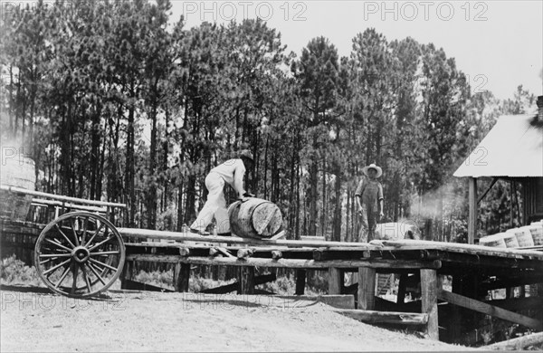 Turpentine still, Georgia, 1937. Creator: Dorothea Lange.