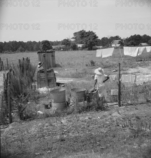 Turpentine worker's camp, Georgia, 1937. Creator: Dorothea Lange.