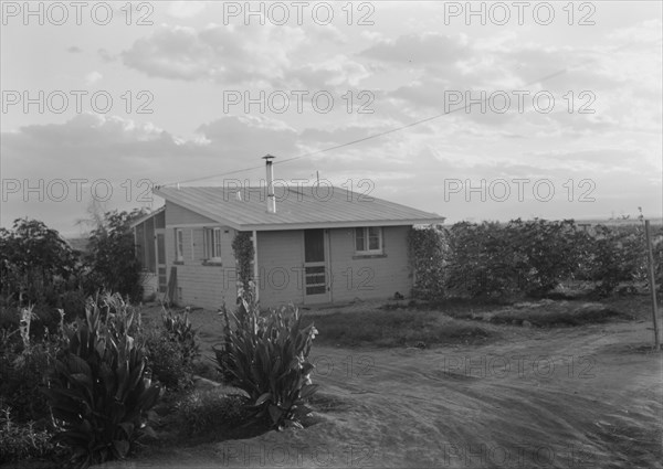 Type house at "Garden Homes", Kern County, California, 1938. Creator: Dorothea Lange.