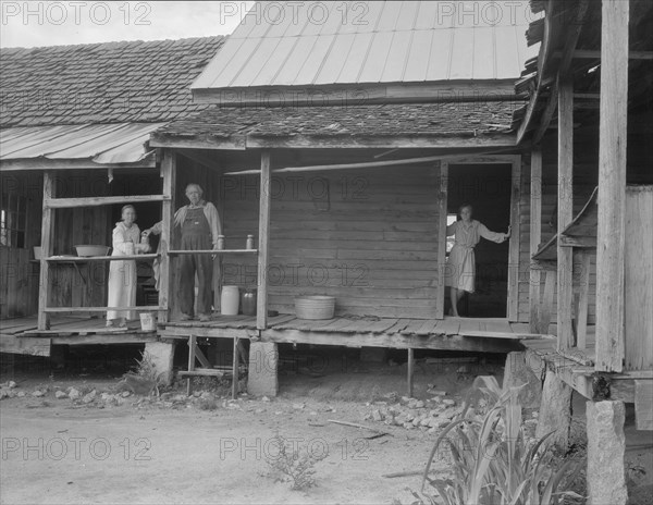 Home of farmer who has raised cotton for fifty years on his own land, Greene County, Georgia, 1937. Creator: Dorothea Lange.