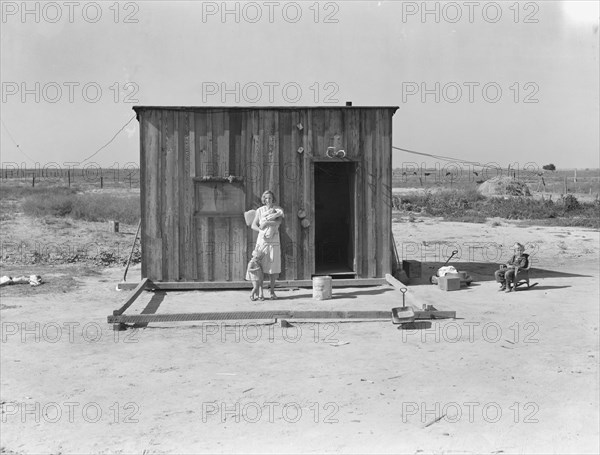 Home of rural rehabilitation client, Tulare County, California, 1938. Creator: Dorothea Lange.