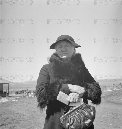 Mormon woman (native of Denmark), Widtsoe, Utah, 1938. Creator: Dorothea Lange.