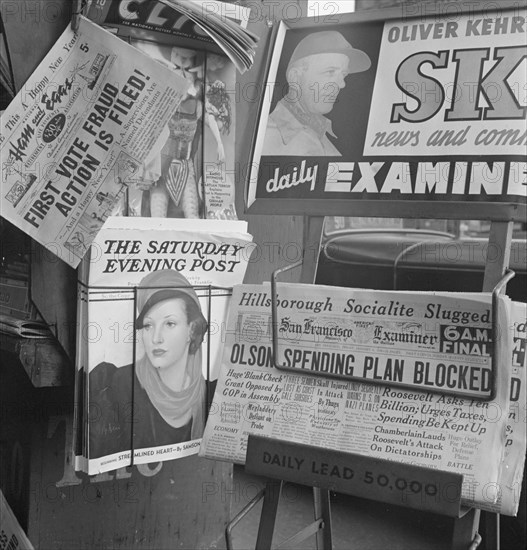 California gets a Democratic administration. ..., "New Deal"..., San Francisco, CA, 1938. Creator: Dorothea Lange.