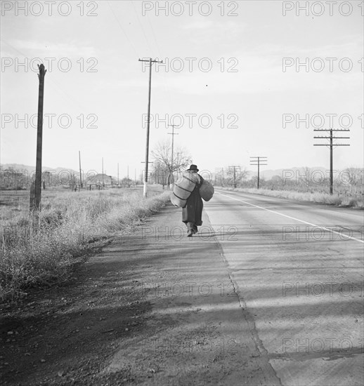 More than twenty-five years a bindle-stiff..., Napa Valley, California, 1938. Creator: Dorothea Lange.