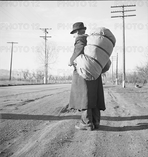 More than twenty-five years a bindle-stiff..., Napa Valley, California, 1938. Creator: Dorothea Lange.