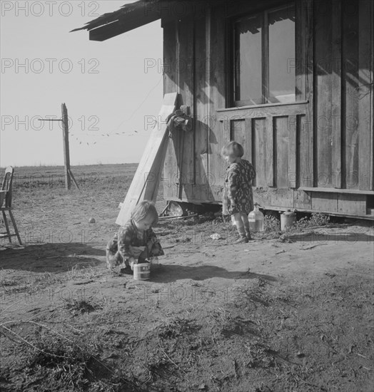 On the plains west of Fresno, California, 1939. Creator: Dorothea Lange.