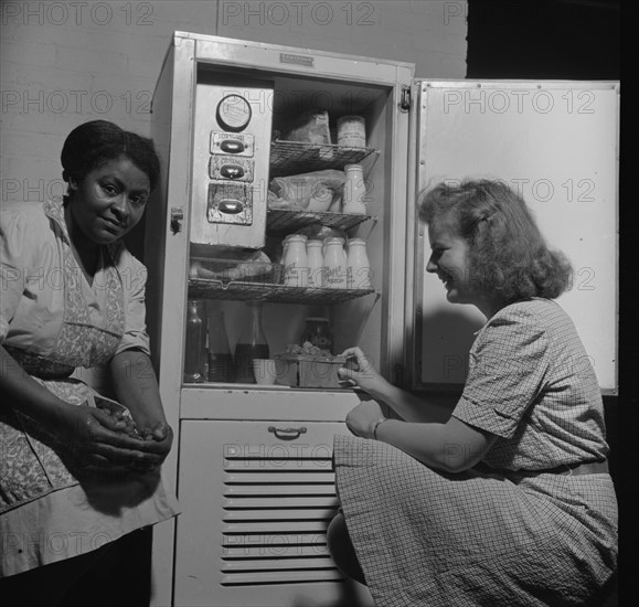 Possibly: A child care center opened September 15, 1942 for..., New Britain, Connecticut, 1943. Creator: Gordon Parks.