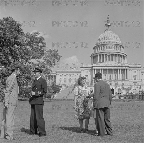 International student assembly, Washington, D.C, 1942. Creator: Gordon Parks.