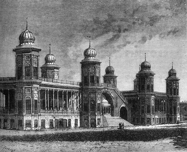 'View of the Pavilion of Lanka in the Kaiserbagh, Lucknow', c1891. Creator: James Grant.