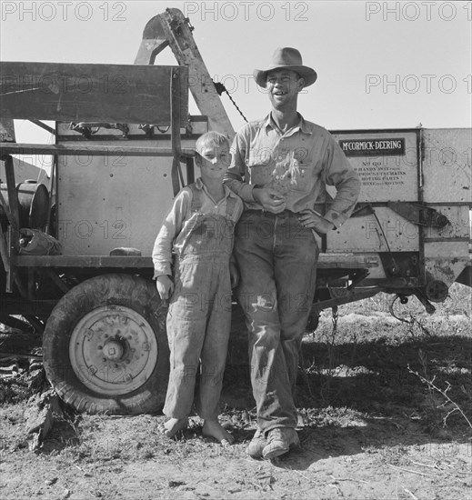 George Cleaver, new farmer, has five boys, Malheur County, Oregon, 1939. Creator: Dorothea Lange.