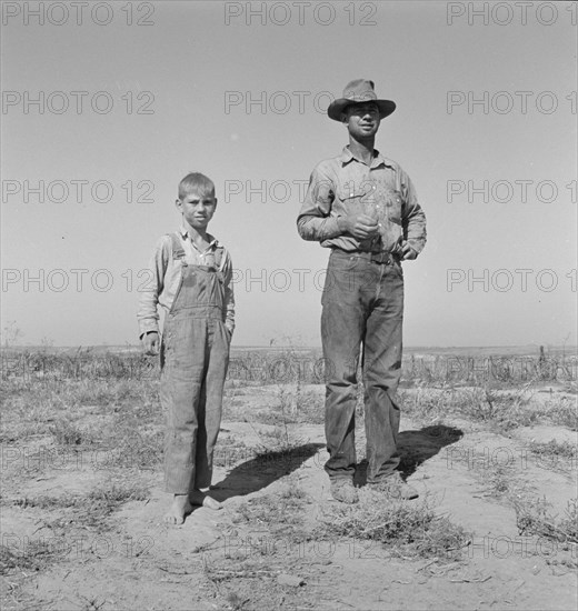 George Cleaver, new farmer, has five boys, Malheur County, Oregon, 1939. Creator: Dorothea Lange.