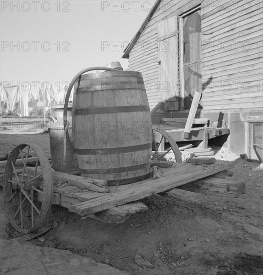 The Hull family haul their drinking water..., Dead Ox Flat, Malheur County, Oregon, 1939. Creator: Dorothea Lange.