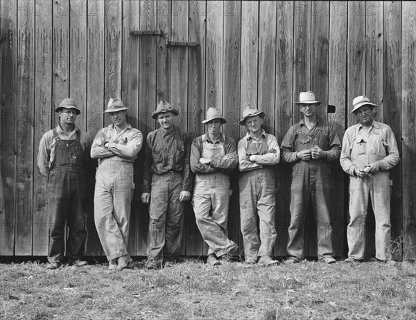 Here are the farmers who have bought machinery..., West Carlton, Yamhill County, Oregon, 1939. Creator: Dorothea Lange.