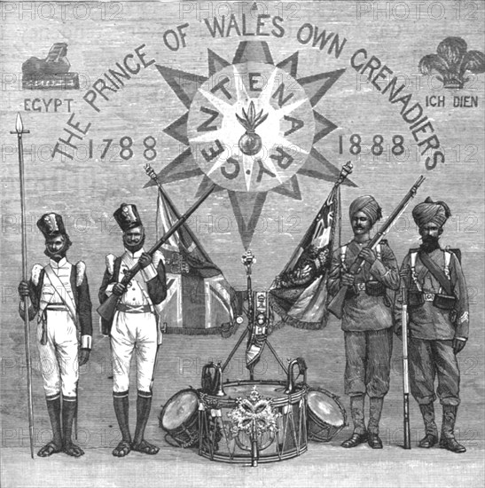 ''Celebrating the Centenary of 2nd (The Prince of Wales Own) Bombay Grenadiers, at Poonah', 1888. Creator: Unknown.