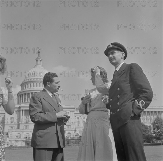 International student assembly, Washington, D.C, 1942. Creator: Gordon Parks.