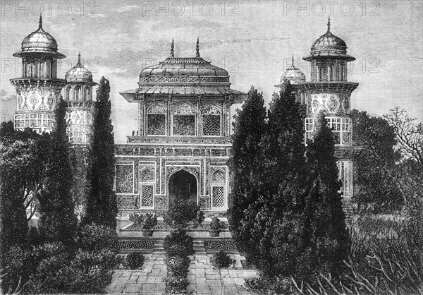 'View of the Mausoleum of the Etmaddowlah, Agra', c1891. Creator: James Grant.