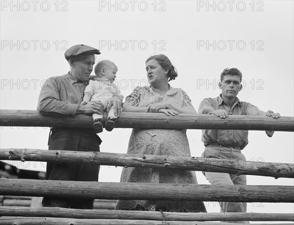 Possibly: Stump rancher and wife, Priest River Penninsula, Bonner County, Idaho, 1939. Creator: Dorothea Lange.