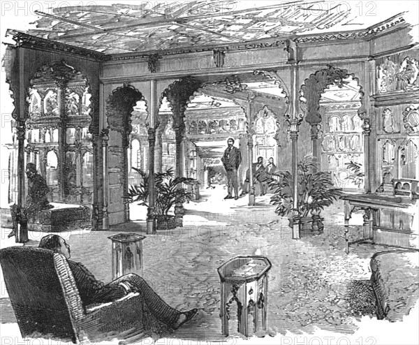 ''The new quarters of the Lyric Club, Coventry Street, W. The Smoking Room', 1888. Creator: Unknown.